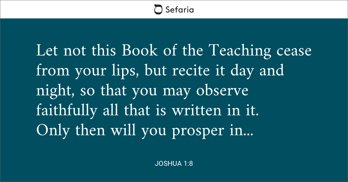 JOSHUA 1 8 NIV visual data 4
