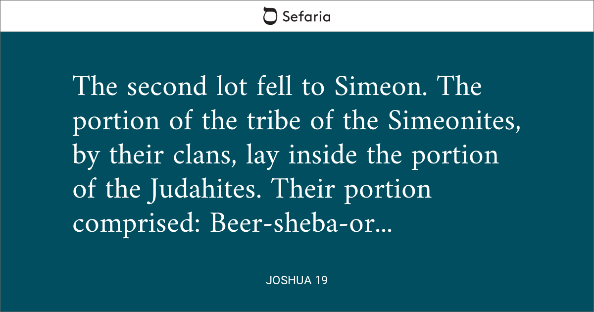 Joshua 19
