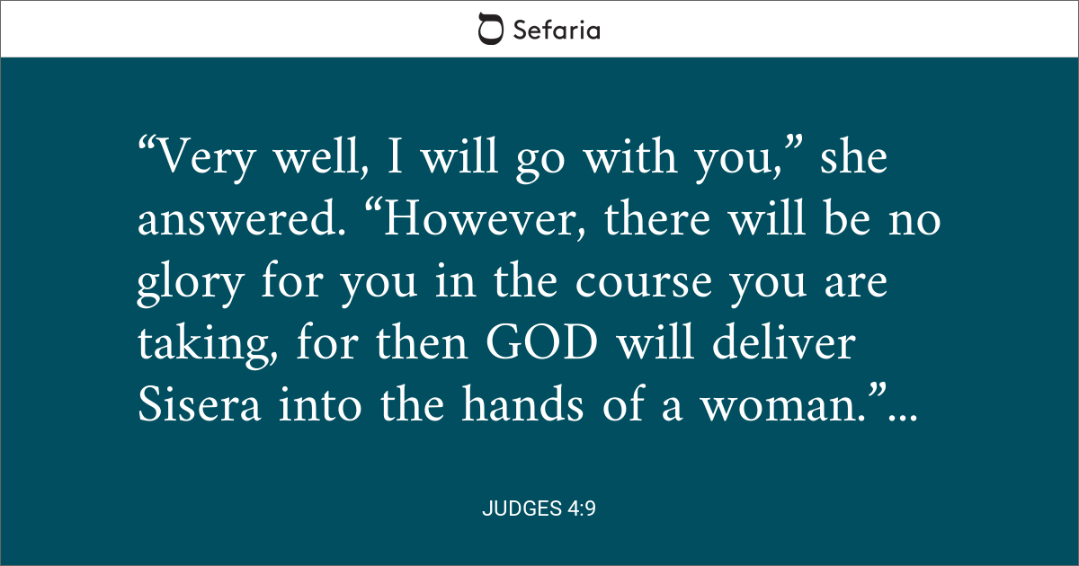 JUDGES 4 VERSE 9 visual data 6