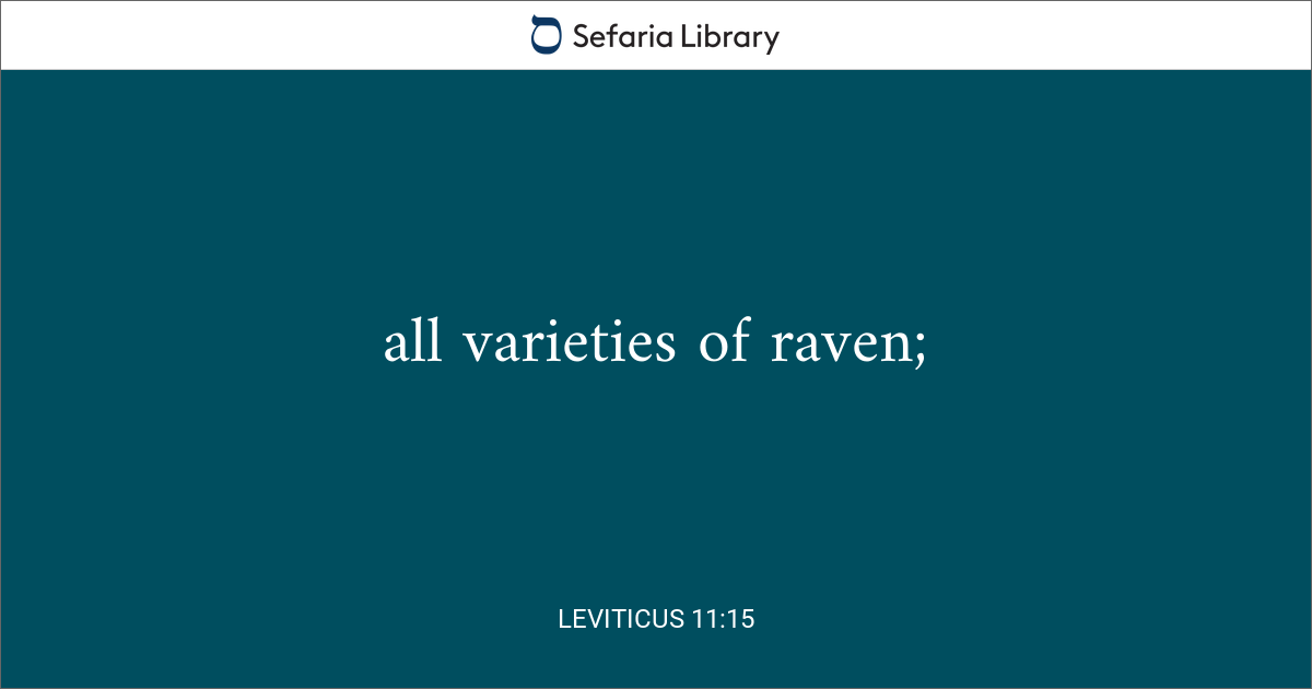 Leviticus 11 15