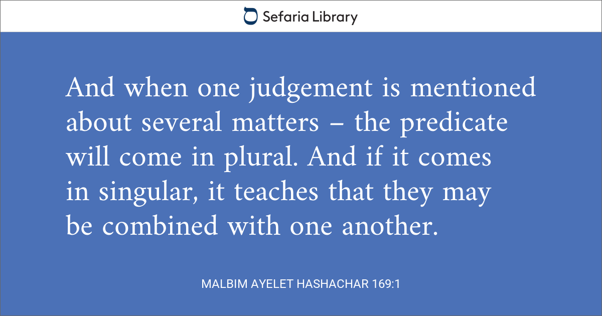 Malbim Ayelet HaShachar 169:1
