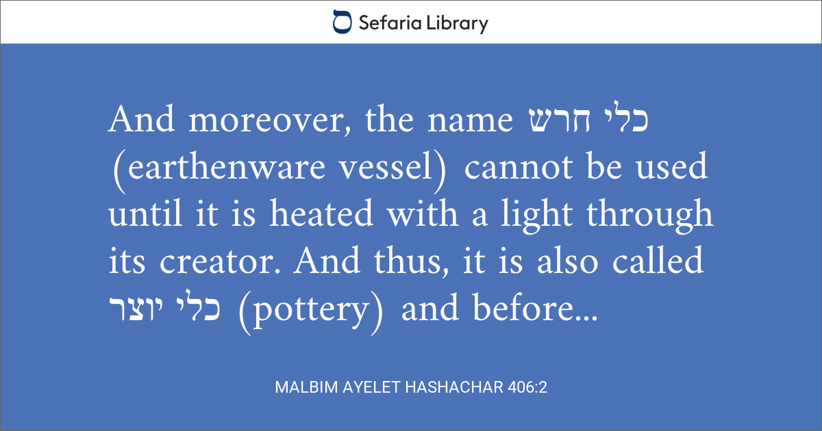 Malbim Ayelet HaShachar 406:2 | Sefaria Library