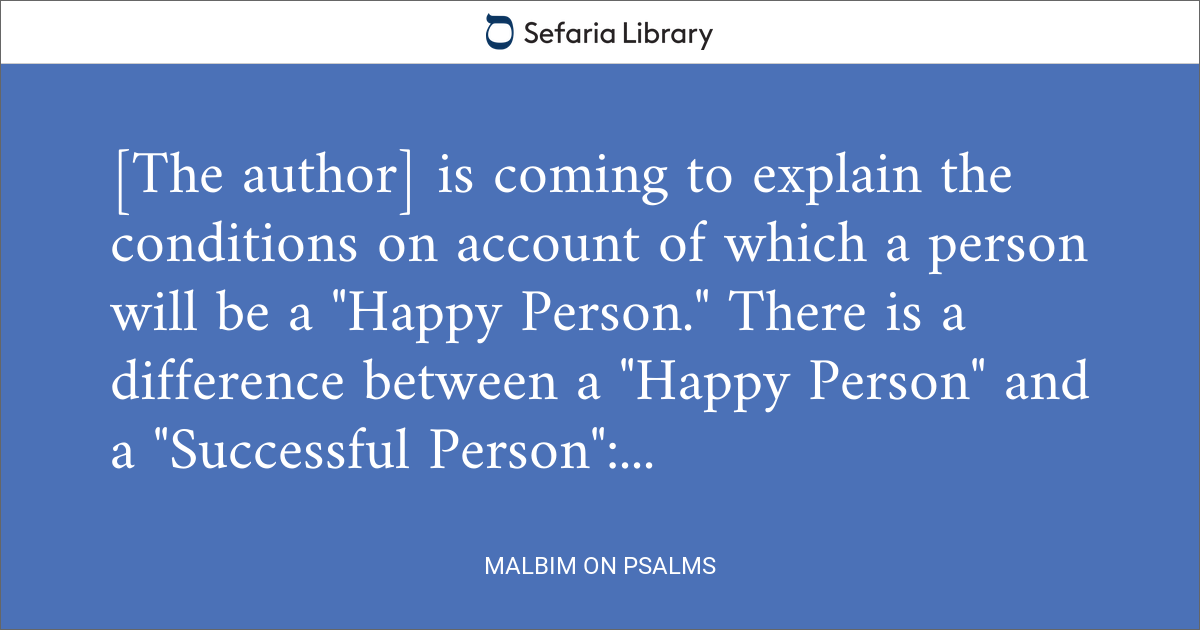 Malbim on Psalms