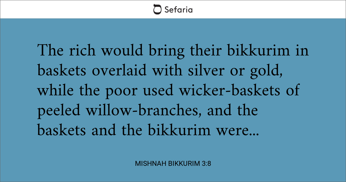 Mishnah Bikkurim 3 8 Sefaria Library