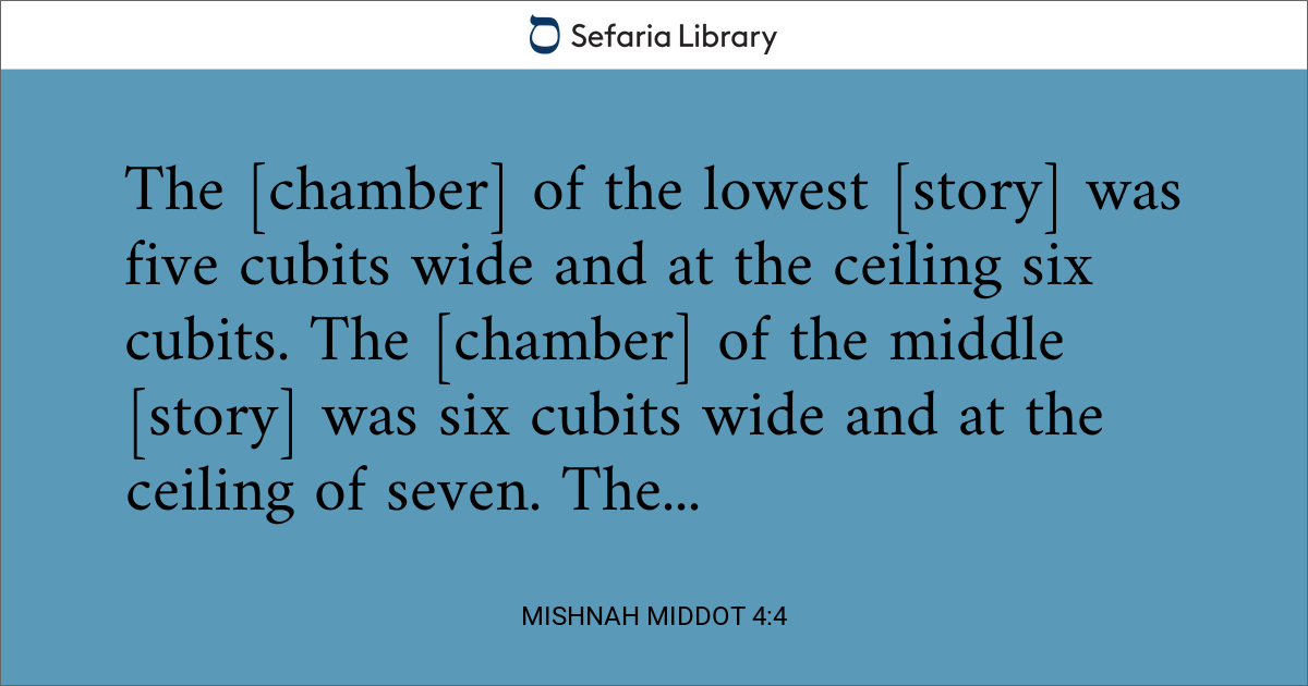 Mishnah Middot 4:4 | Sefaria Library