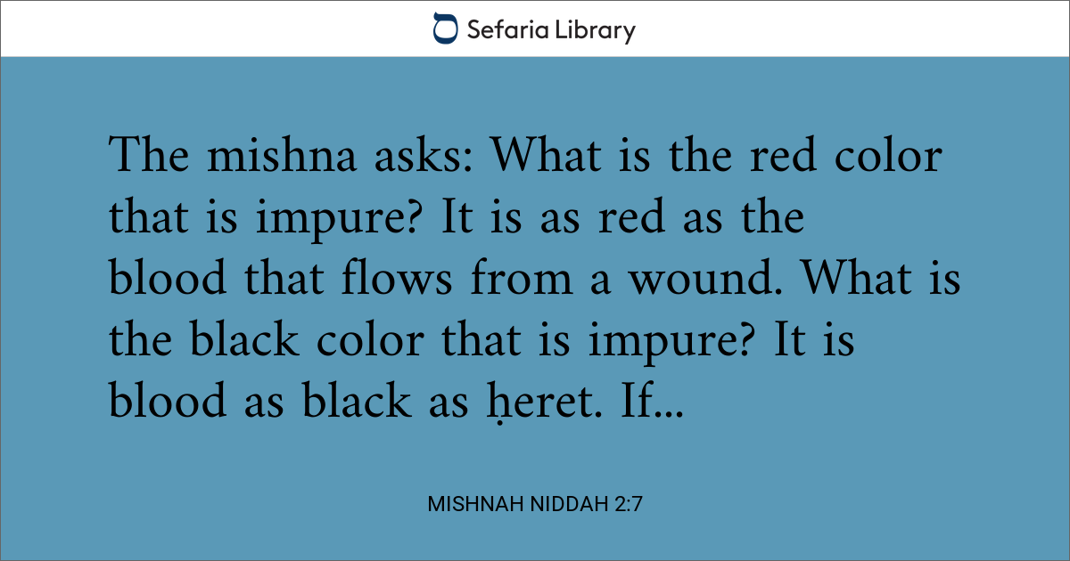 Mishnah Niddah 2:7 | Sefaria Library