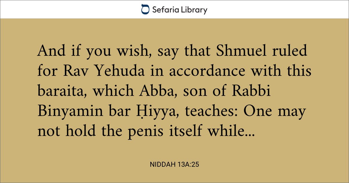 Niddah 13a:25
