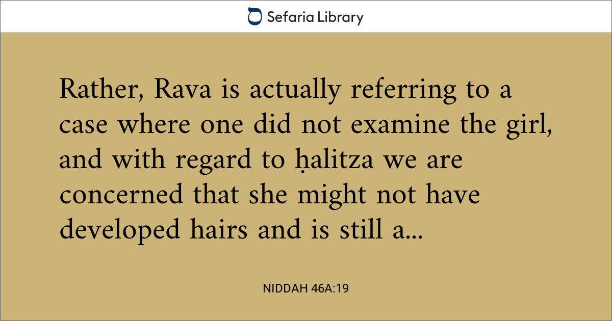 Niddah 46a:19 | Sefaria Library