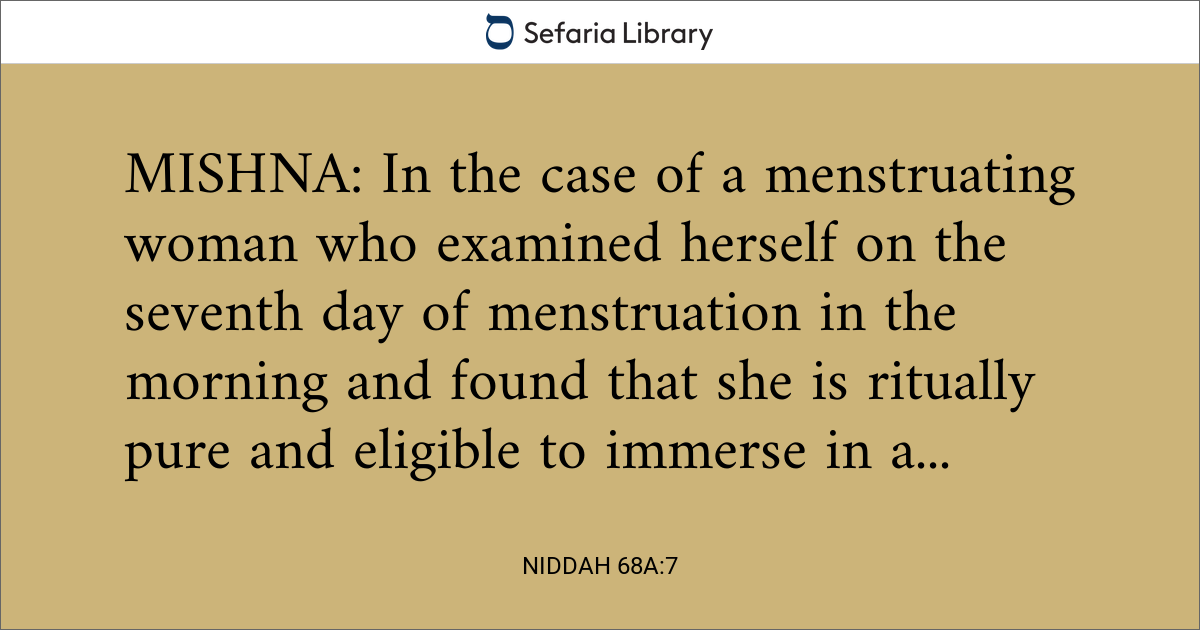 Niddah 68a:7 | Sefaria Library