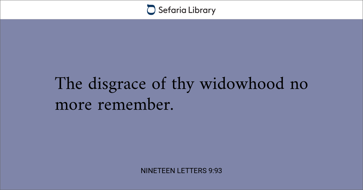 Nineteen Letters 9:93 | Sefaria Library