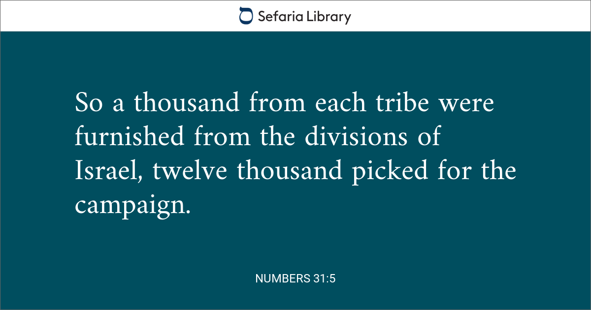 Numbers 31:5