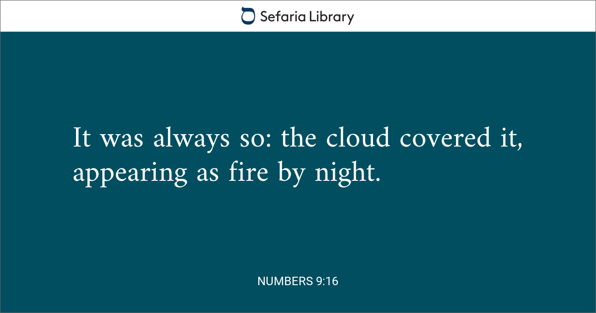 Numbers 9:16