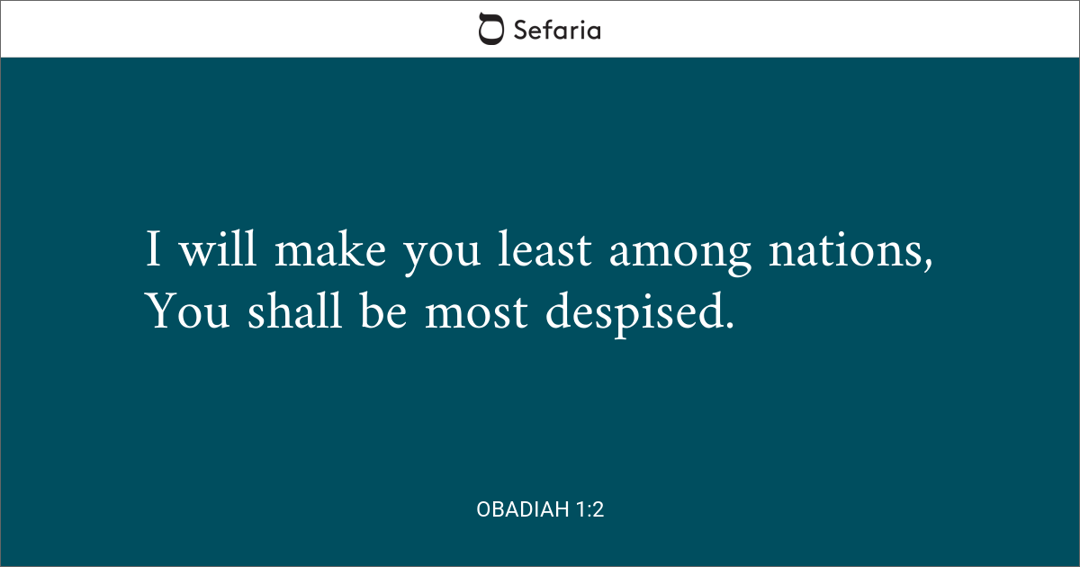 Obadiah 1 2