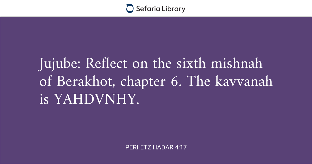 Peri Etz Hadar 4:17