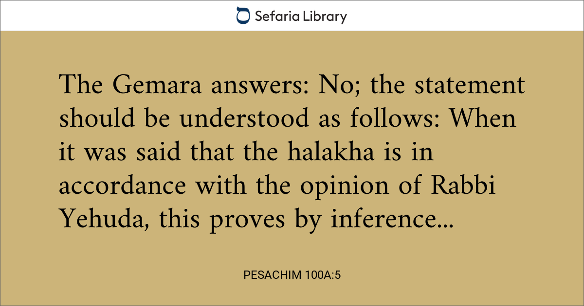 Pesachim 100a:5