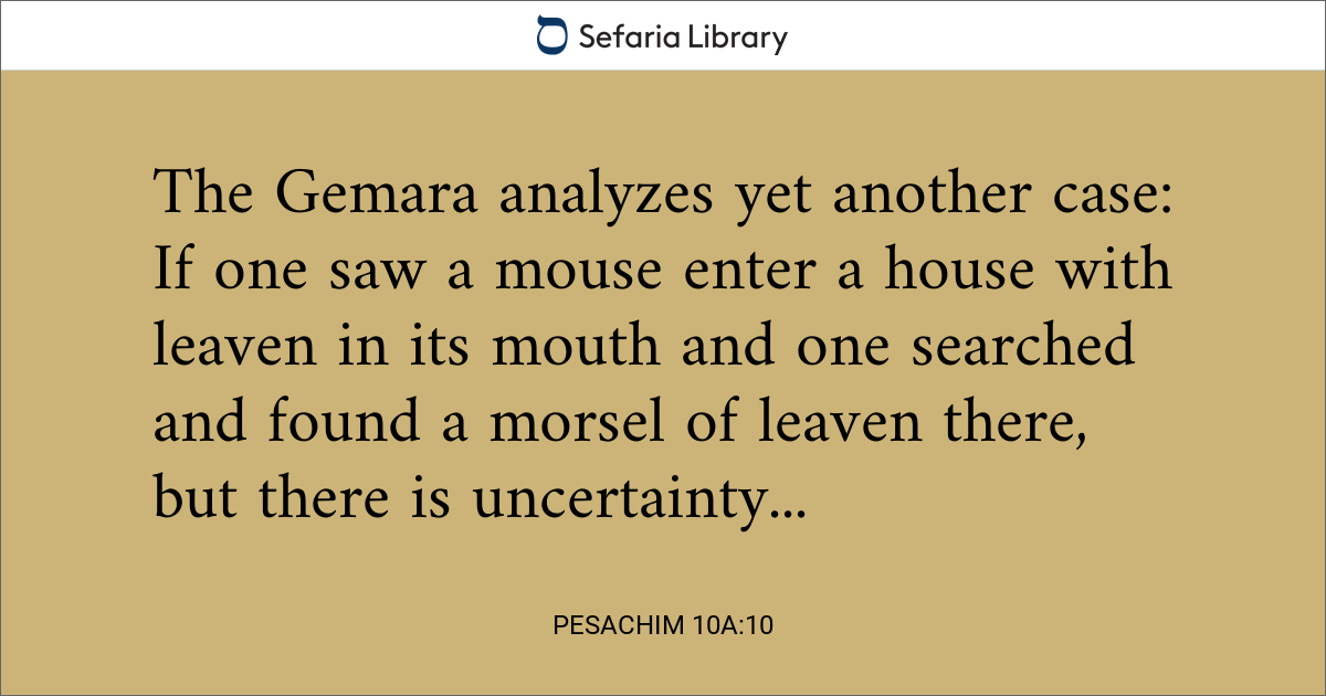 Pesachim 10a:10