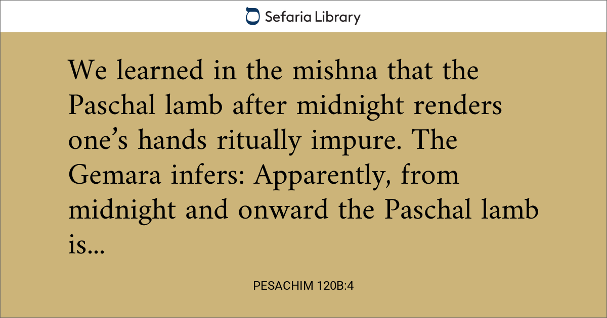 Pesachim 120b:4