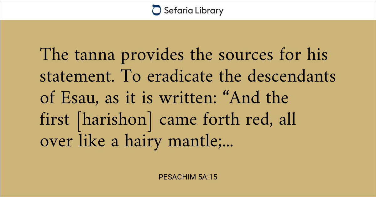 Pesachim 5a:15