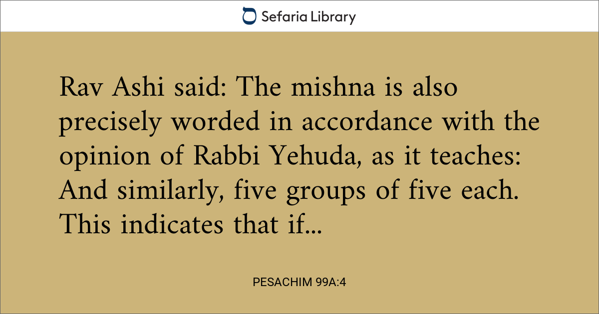 Pesachim 99a:4