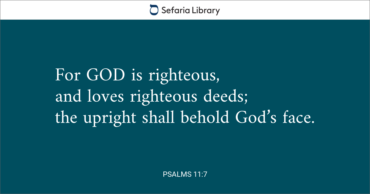 Psalms 11 7