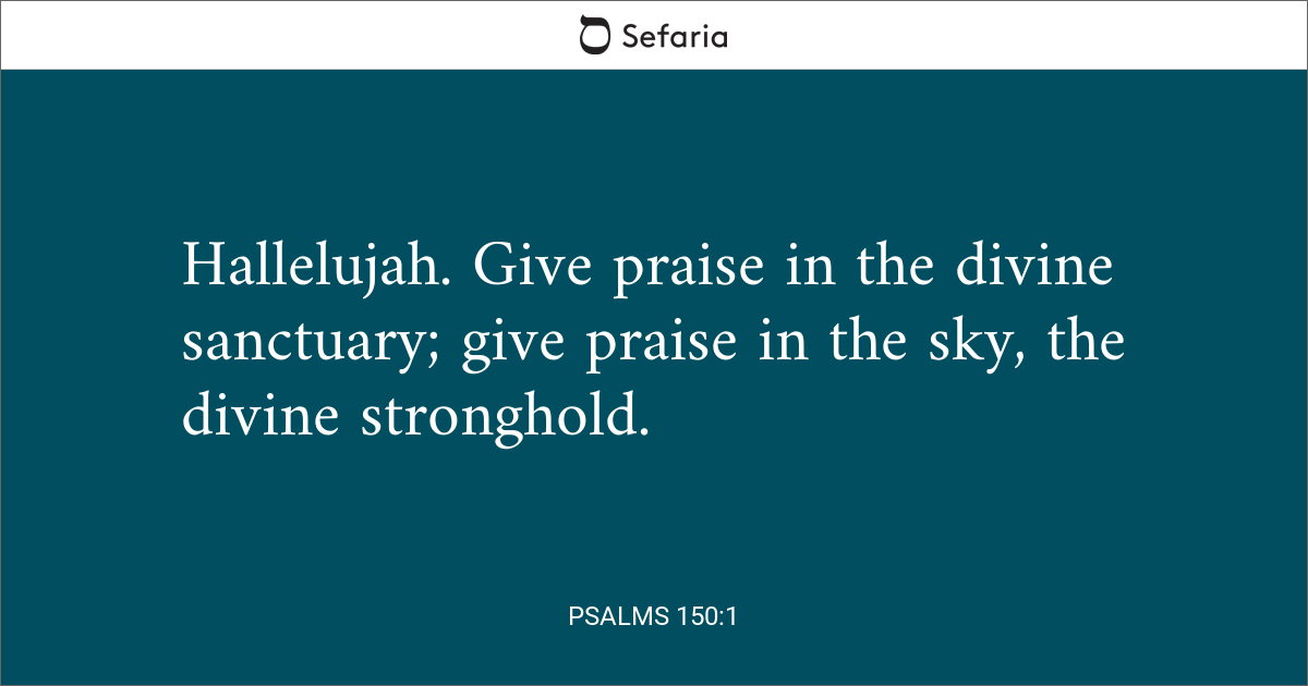 Psalms 150 1