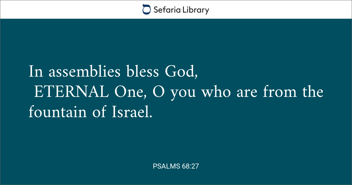 Psalms 68:27 | Sefaria Library