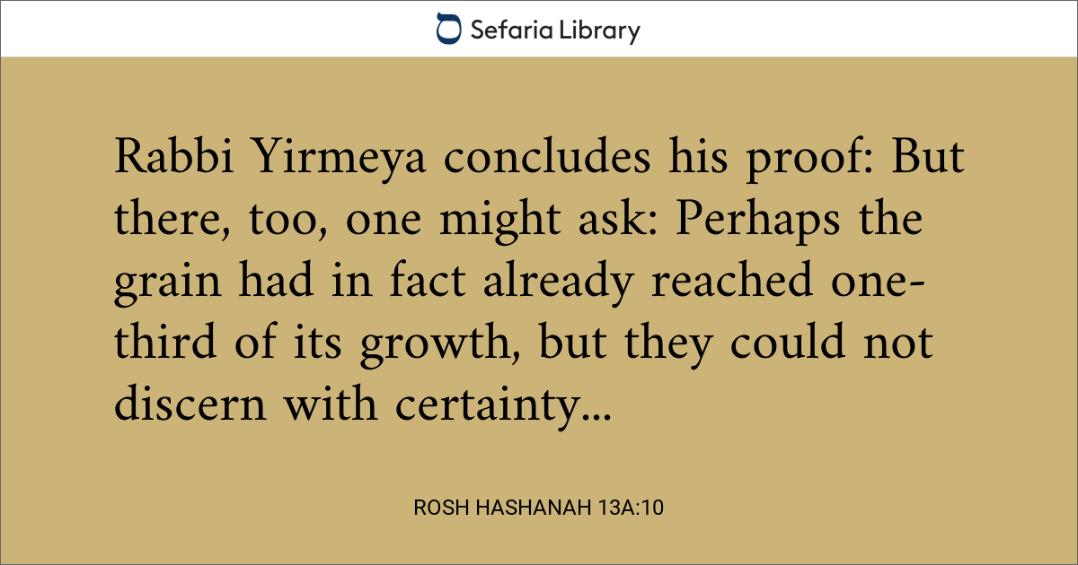 Rosh Hashanah 13a:10 | Sefaria Library