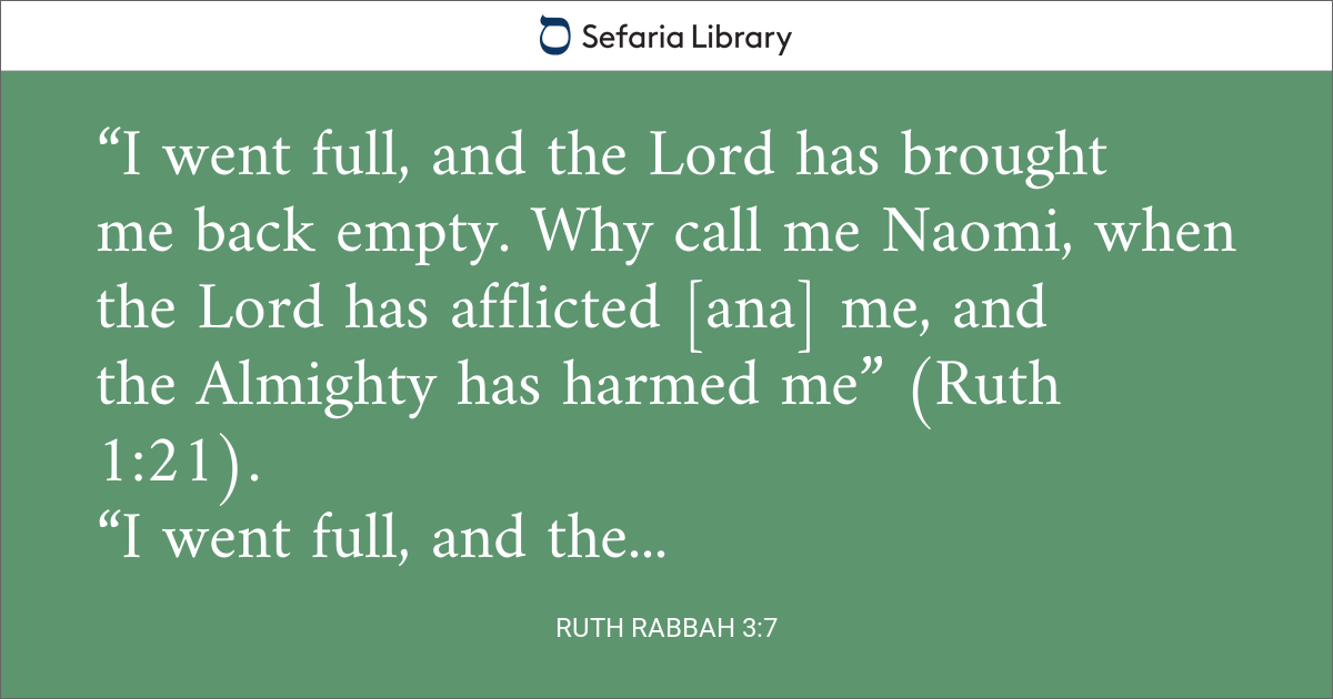 Ruth Rabbah 3:7 | Sefaria Library