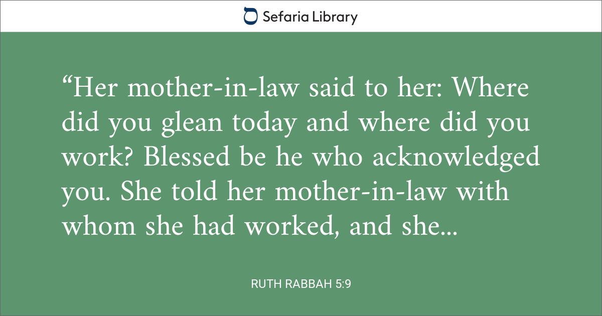 Ruth Rabbah 5:9