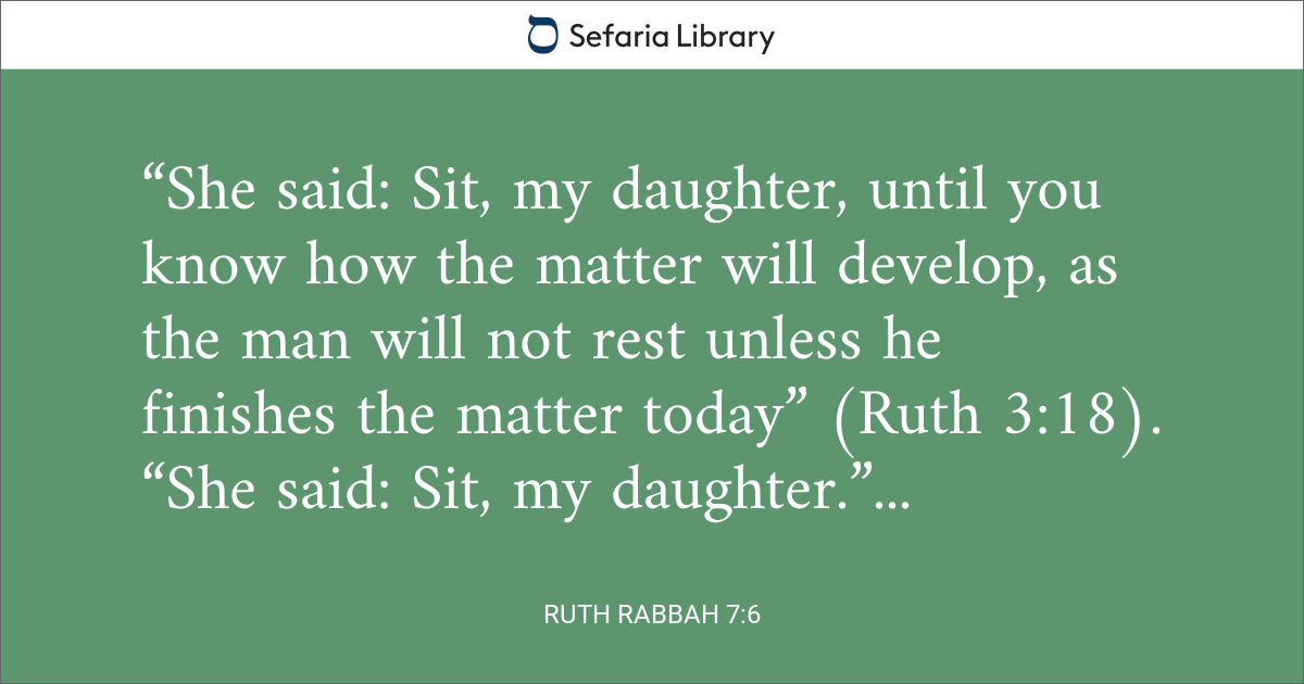 Ruth Rabbah 7:6 | Sefaria Library