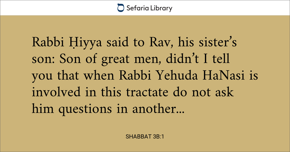 Shabbat 3b:1