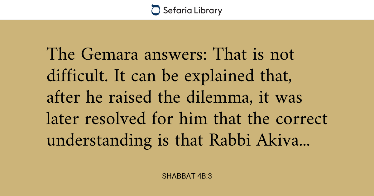 Shabbat 4b:3 | Sefaria Library