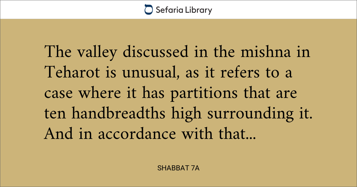 Shabbat 7a | Sefaria Library