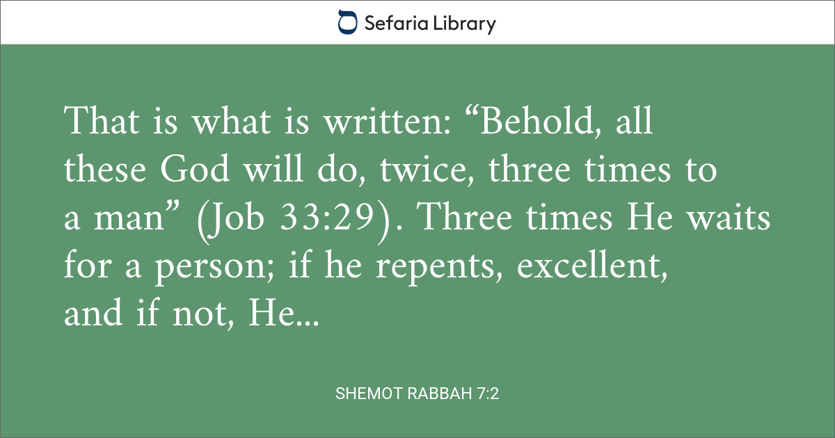 Shemot Rabbah 7:2 | Sefaria Library