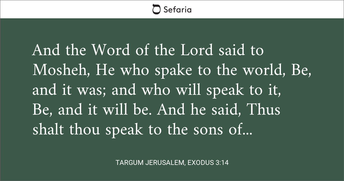 Targum Jerusalem, Exodus 314