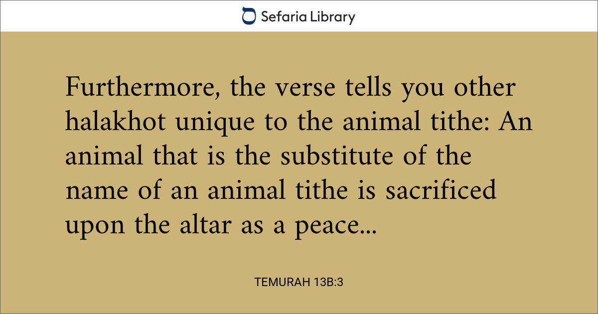 Temurah 13b:3 | Sefaria Library