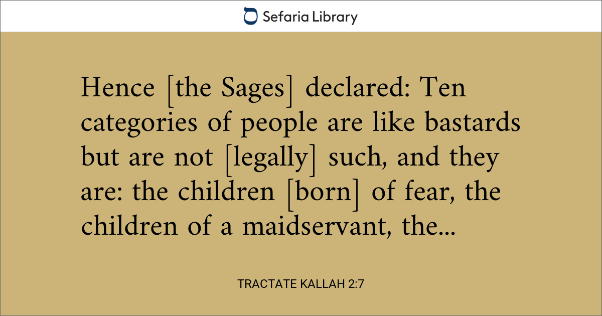 Tractate Kallah 2:7 | Sefaria Library