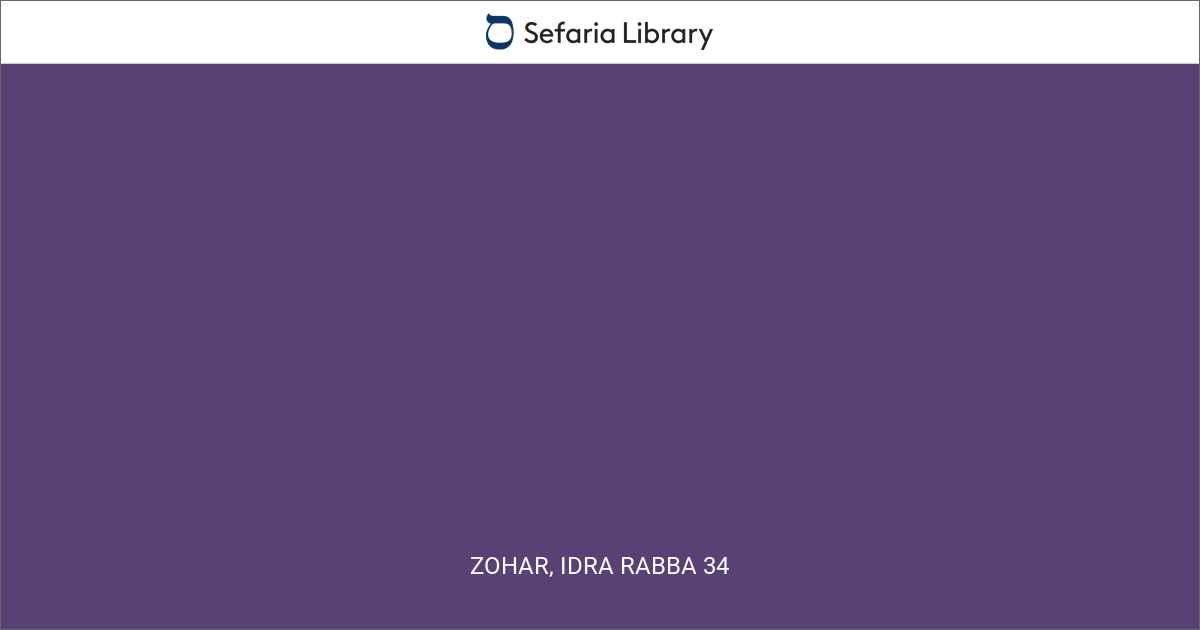 Zohar, Idra Rabba 34 | Sefaria Library