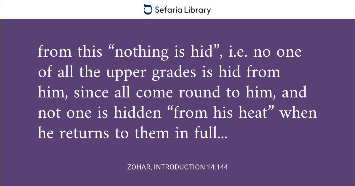 Zohar, Introduction 14:144 | Sefaria Library